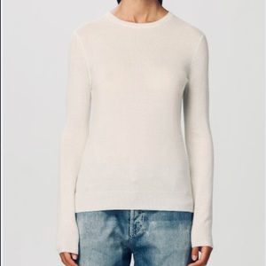 MinkPink Lightweight Knit Sweater Long Sleeve Size XS Cream Like New